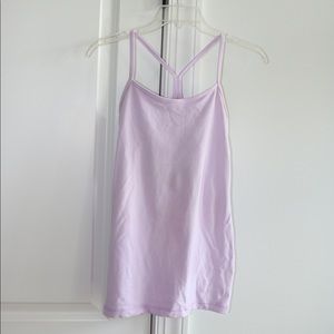 Lavender Lululemon Power Y Tank. Size 8. GUC.